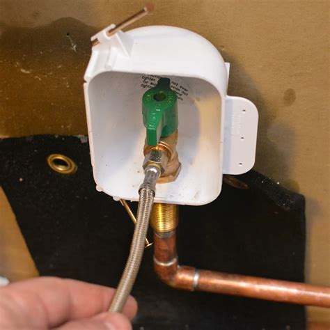 refrigerator water line outlet box